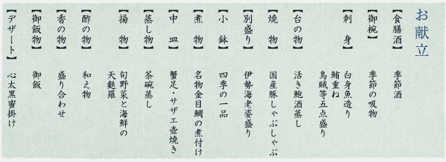 お献立